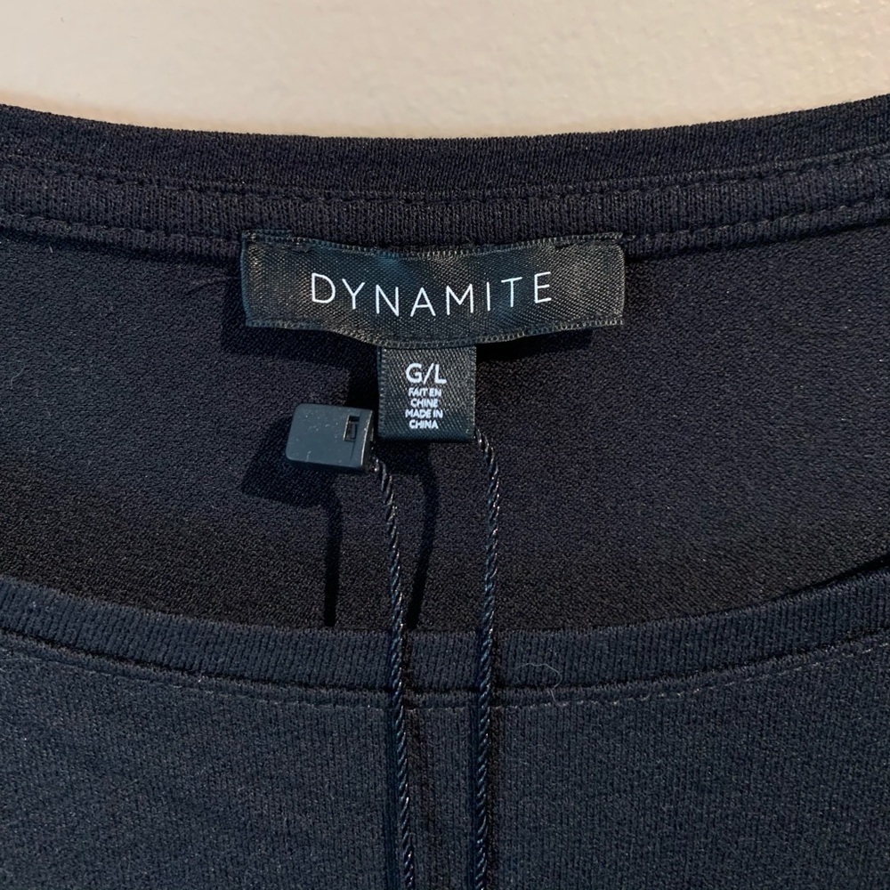 SOLD NEW Dynamite Twist Front Top Black Size L - Picture 7 of 8